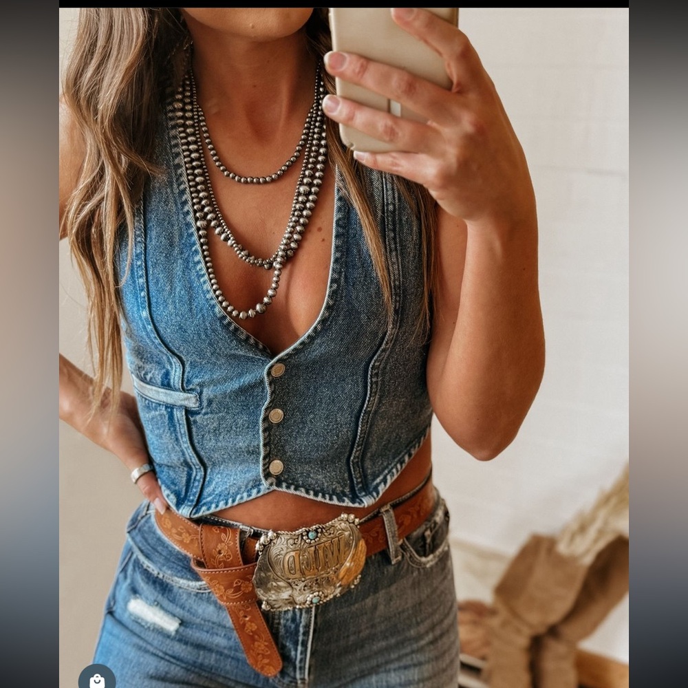 Denim vest